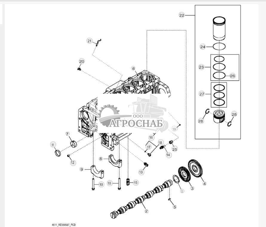 4611 Блок цилиндров 